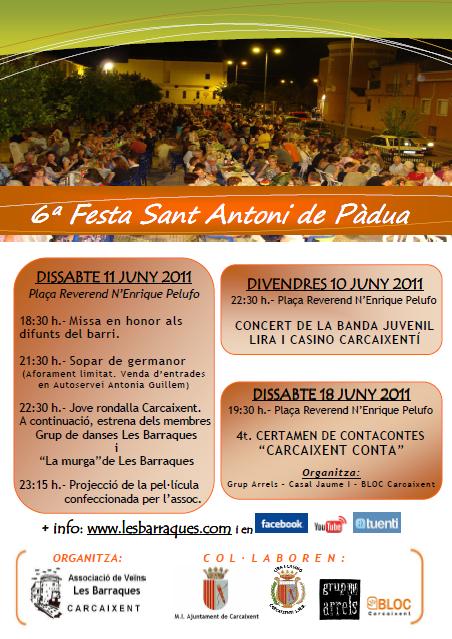 Cartell Festa Sant Antoni de Pdua 2010